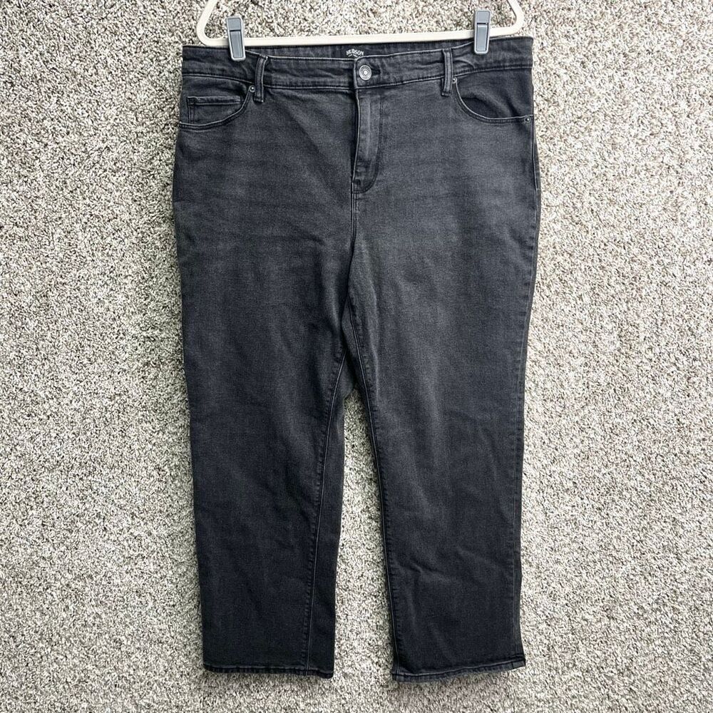 Hudson Jeans Women’s 16 Charcoal Gray Denim Straight Leg